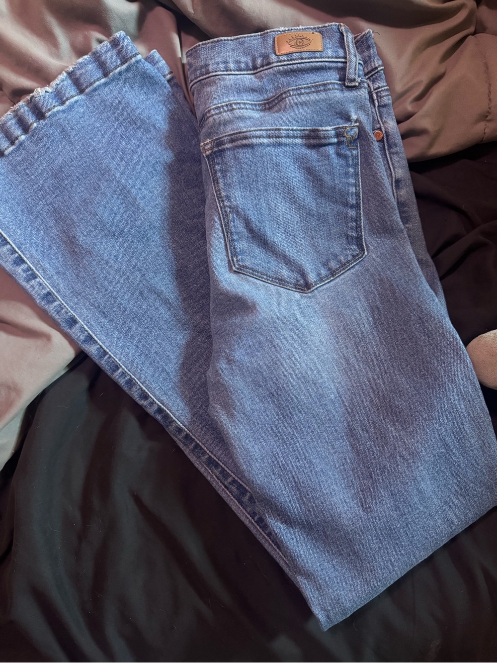 Sofia Vergara - Melissa Women's Blue Denim Jeans - High-Rise Flare 6S - Picture 2 of 3
